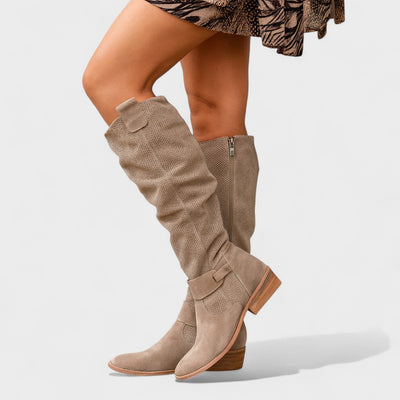 Aria Suede Knee Boots