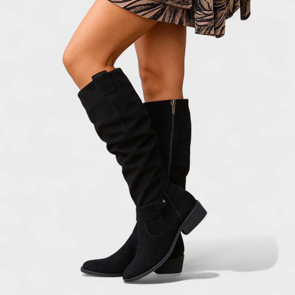 Aria Suede Knee Boots