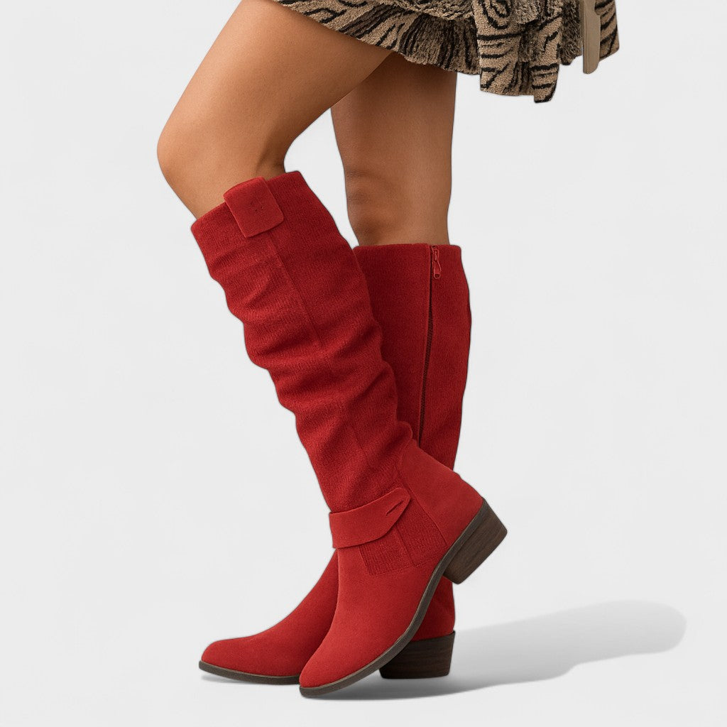 Aria Suede Knee Boots