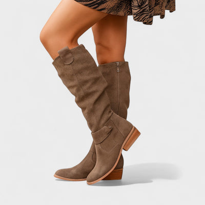 Aria Suede Knee Boots