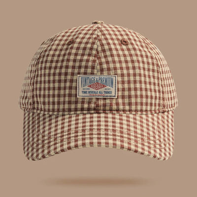 Autumn Checkered Cap