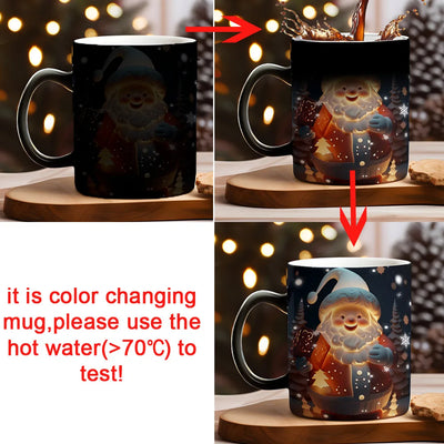 Christmas Color Changing Mug Santa Claus Ceramic Magic Mug