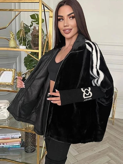 &nbsp;Ariana Oversized Faux Fur Coat