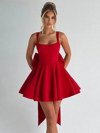 Giulia Bow Mini Dress