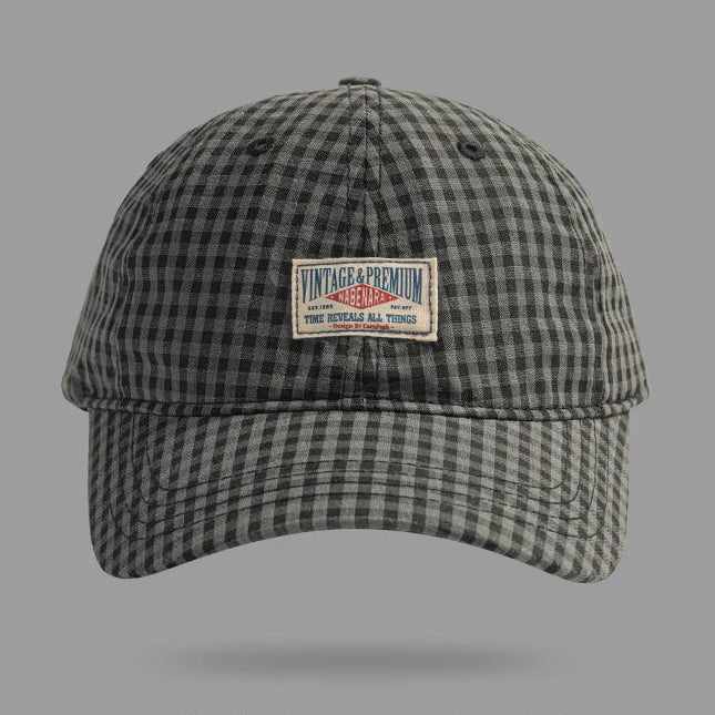 Autumn Checkered Cap