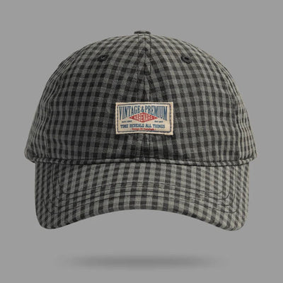 Autumn Checkered Cap
