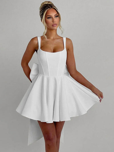 Giulia Bow Mini Dress