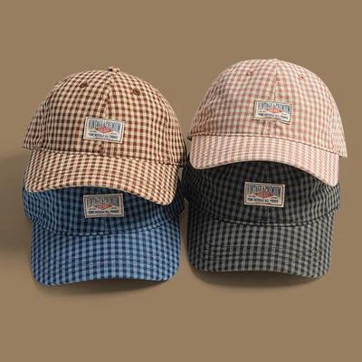 Autumn Checkered Cap