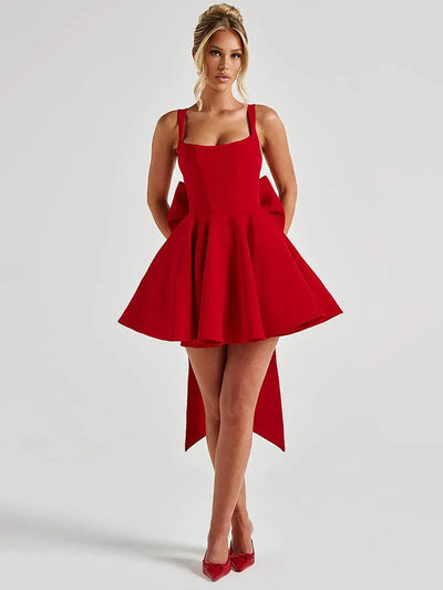 Giulia Bow Mini Dress