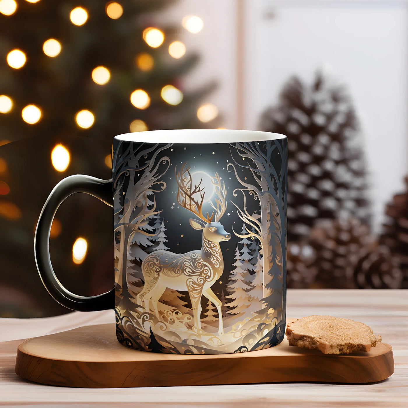 Christmas Color Changing Mug Santa Claus Ceramic Magic Mug