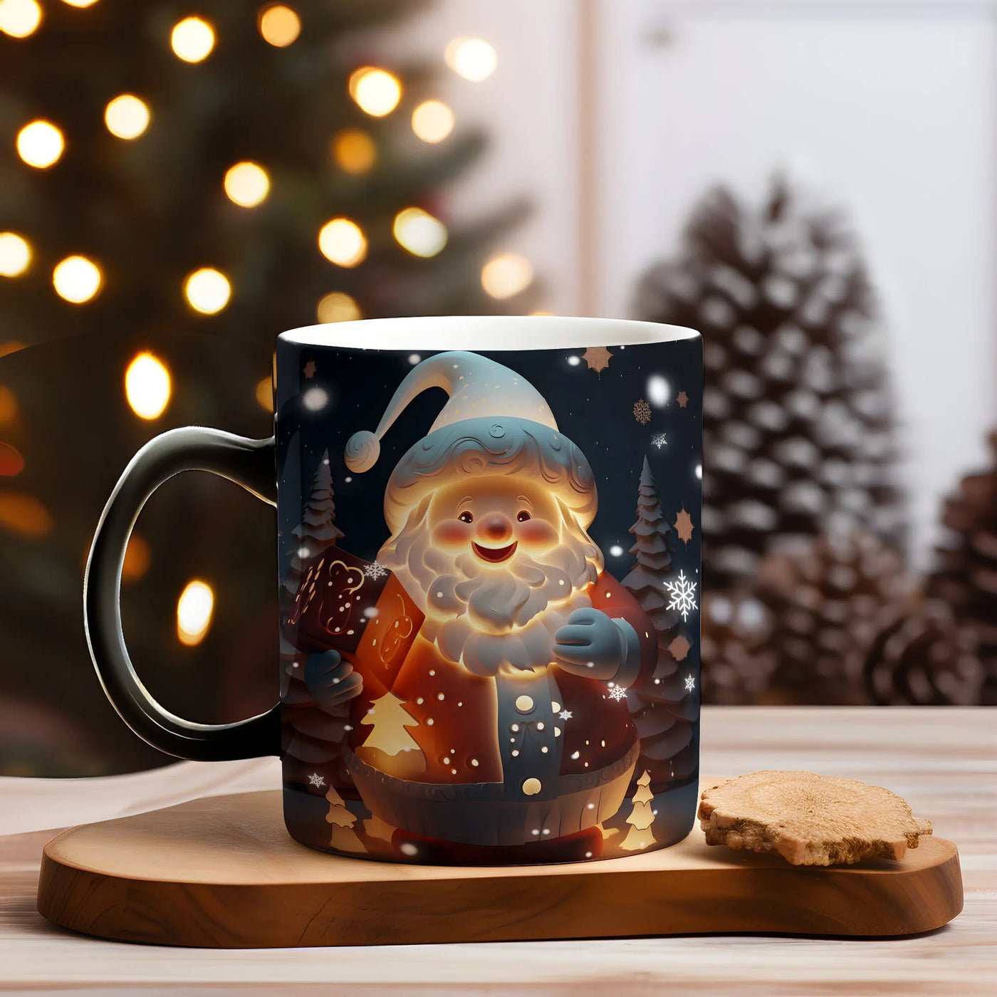 Christmas Color Changing Mug Santa Claus Ceramic Magic Mug