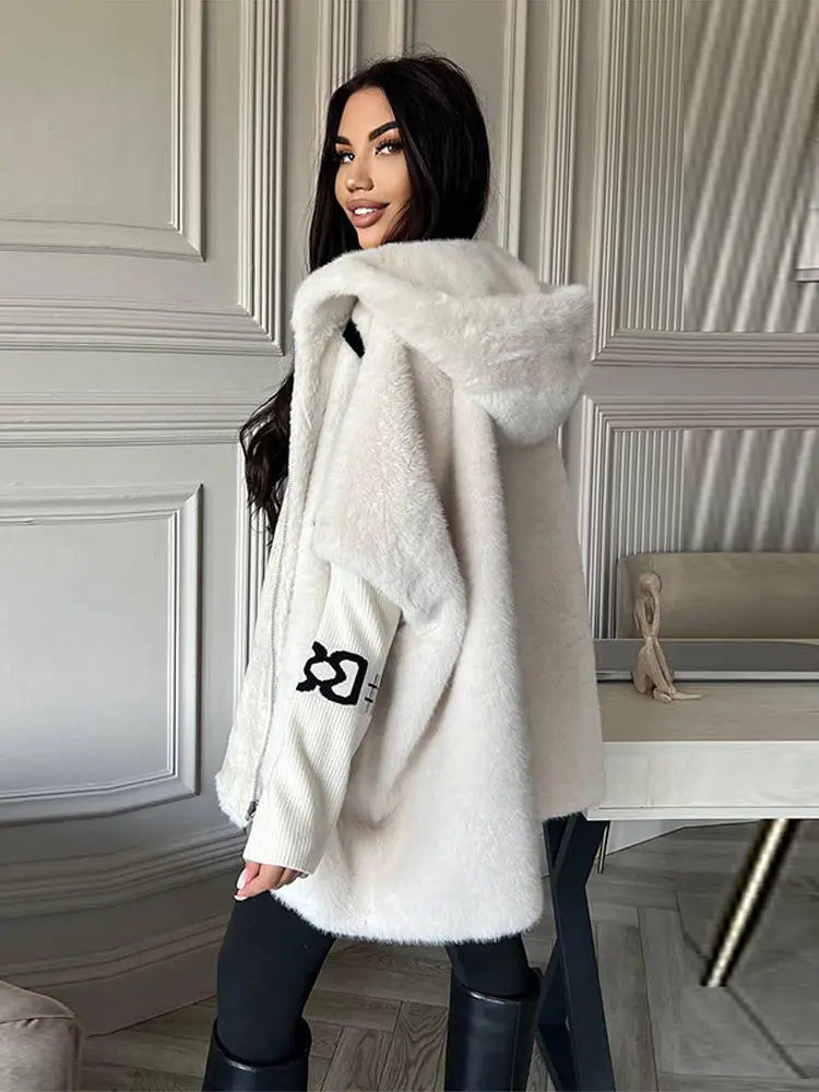 &nbsp;Ariana Oversized Faux Fur Coat