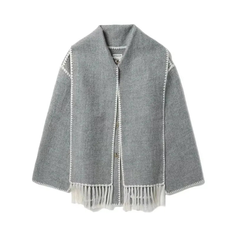 Elara Fringe Coat