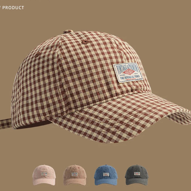 Autumn Checkered Cap