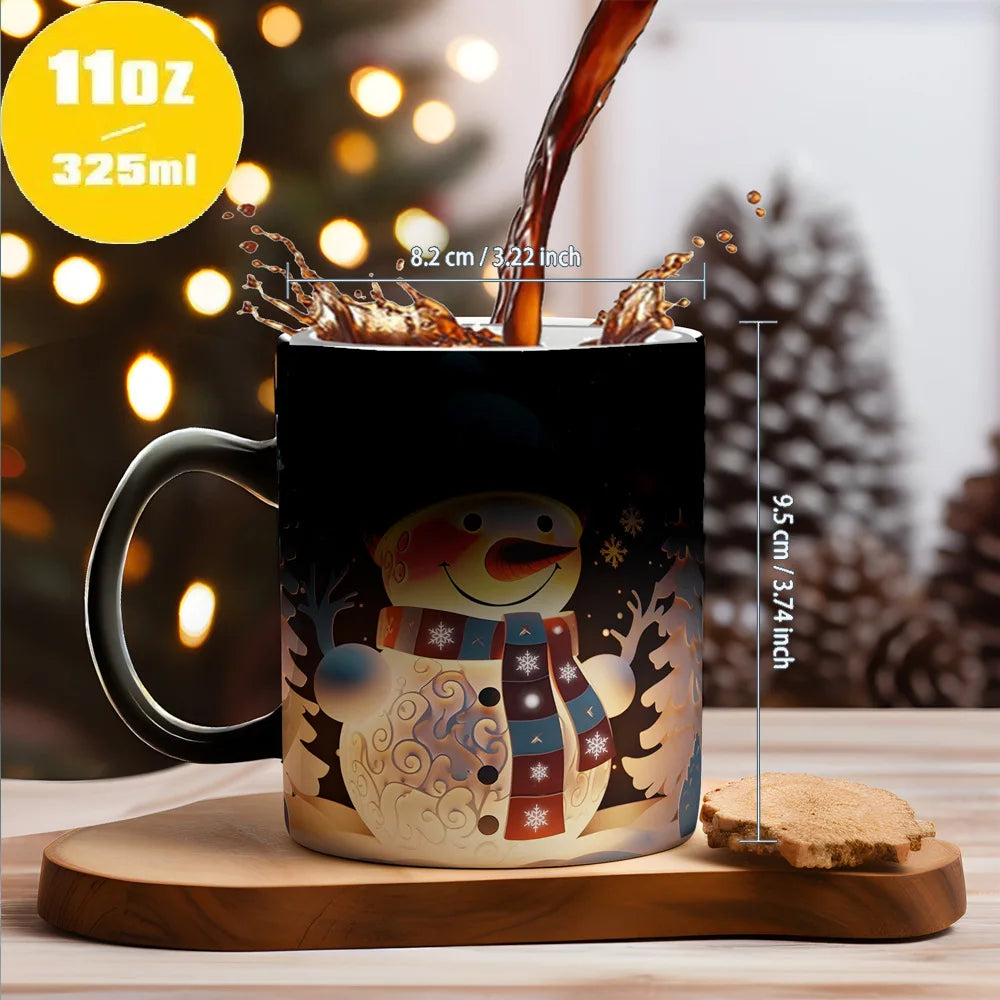 Christmas Color Changing Mug Santa Claus Ceramic Magic Mug