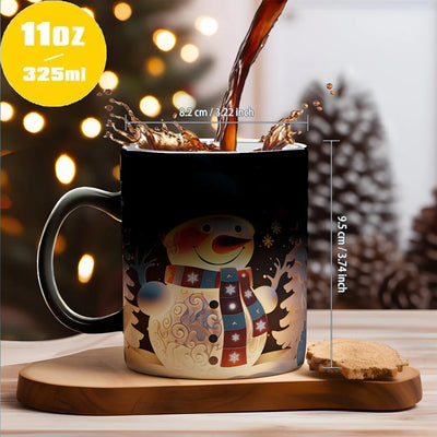 Christmas Color Changing Mug Santa Claus Ceramic Magic Mug