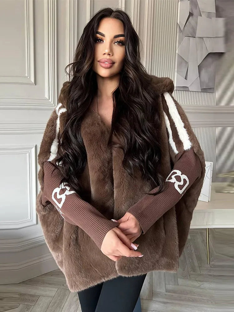 &nbsp;Ariana Oversized Faux Fur Coat